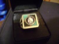 Alaskan - Hand Made Silver Mans Ring Size 10 - Mans Ring