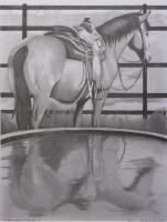 A Branding Reflection - Pencil Drawings - By Courtney Markwell, Realism Drawing Artist