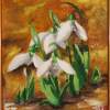 Snowdrops - Oil On Canvas Paintings - By Nina Mitkova, Realism Painting Artist