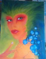 La Femme - Oil On Canvas Paintings - By Carlos Gonzalez, Pop Art Painting Artist