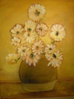 Flowers - Acrylic Paintings - By Amy Rosen, Abstract Painting Artist