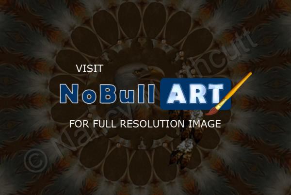 Digital Art - Eagle Dreamcatcher - Digital