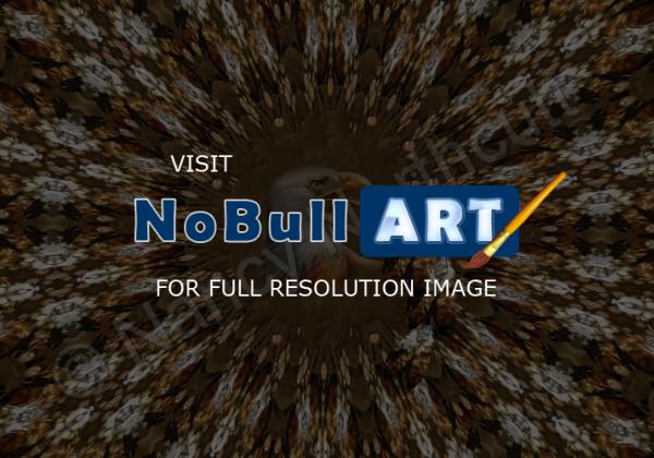 Digital Art - Abstract Eagle Dreamcatcher - Digital