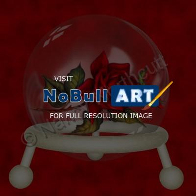 Digital Art - Rose Globe - Digital