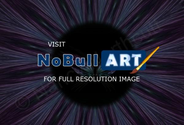 Digital Art - Purple Butterfly Illusion - Digital