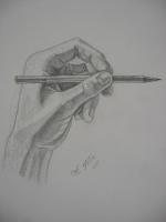 The Power Of A Hand - Pencil Drawings - By Christopher R Jones, Observational Drawing Artist