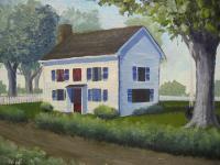 Family House - Acrylic Paintings - By Christopher R Jones, Experimental Painting Artist