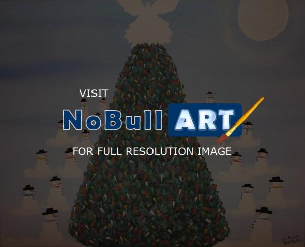 Winter Scenes - Oh Christmas Tree - Acrylic