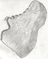 My Left Shoe - Pencil Drawings - By Roxanne Nine, Smooth Drawing Artist