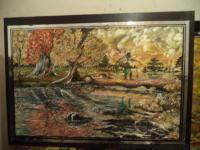 Last One - Oil Acrylic On Wood Board Paintings - By Ka Kapelas, Warrier Lifestyle Painting Artist