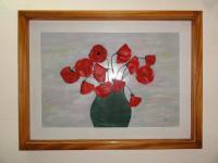 Poppy Flowers - Leather Other - By Jeler Anita, Decorative Other Artist