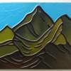 The Mountain - Leather Paintings - By Jeler Anita, Decorative Painting Artist