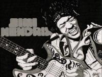 Jimi Hendrix - Sharpiebic Markers Drawings - By Mk Flood, Sharpiebic Art Drawing Artist