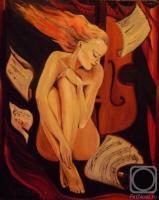 Music - Oil On Canvas Paintings - By Natali Markova, Fantasy Painting Artist