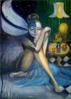 Mood - Oil On Canvas Paintings - By Natali Markova, Fantasy Painting Artist