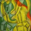 Yellow Girl - Oil Paintings - By Mirek Sledz, Kwadryzm Painting Artist