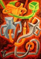 Snake Still Life - Oil Paintings - By Mirek Sledz, Barbapapa Painting Artist