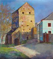 Kamianets-Podilskiy The Stephen Bathory Gate 2008 - Oil On Canvas Paintings - By Yuri Yudaev, Realism Painting Artist
