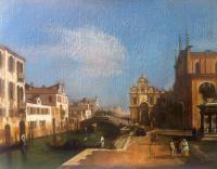 Venice 2014 - Acrylic On Canvas Paintings - By Yuri Yudaev, Historical Painting Painting Artist