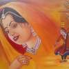 Indian Women - Cardboard Paintings - By Shikha Agrawal, Oil Paining Painting Artist