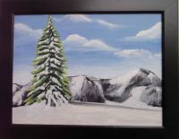 Winter - Acrylic Paintings - By Anoop Valamvayal, Nature Painting Artist