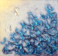 Iridescent Pearl 3 - Acrylic Paintings - By Liz Mcdonough, Abstract Painting Artist