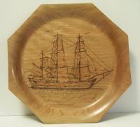 Sailling Ship - Wood Woodwork - By Ken Exline, Lathe Turned Woodwork Artist