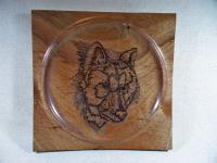 Wolf Portrait - Wood Woodwork - By Ken Exline, Lathe Turned Woodwork Artist