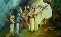 Biblical Art Art - Zloufchads Doghters - Oil On Canvas