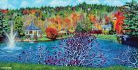 Broyhill Park - Acrylic Paintings - By Lightmare Studios, Expressionism Painting Artist