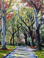 Queens Road West - Acrylic Paintings - By Lightmare Studios, Expressionism Painting Artist
