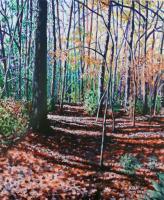 A Walk In The Woods - Acrylic Paintings - By Lightmare Studios, Expressionism Painting Artist