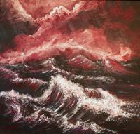 Natures Fury - Acrylic Paintings - By Lightmare Studios, Expressionism Painting Artist