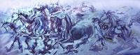 Horses - Acryl Paintings - By M V, Expression Painting Artist