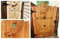 The Trout Gate - Wood Woodwork - By Erik Schlobohm, Contemporary Woodwork Artist