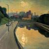 Yauza River Moscow - Oil On Cardboard Paintings - By Valeriy Nesterov, Impressionism Painting Artist