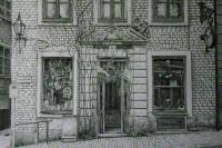 Stockholm Old Center - Pencil Drawings - By Fred Hebing, Realism Drawing Artist