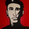 Barak Obama Like Che - M Paintings - By S Gregoff, Canvas Acrylic Painting Artist