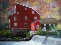 The Old Mill - Oil Paintings - By Bobbie Ventura, Realistic Painting Artist