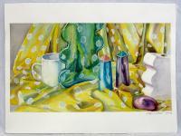 Watercolor - Still Life With Salt And Pepper Shakers - Watercolor