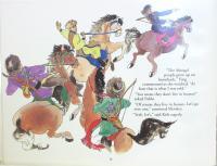 Children Book Illustration - Horseback Riders - Pen And Ink With Watercolors