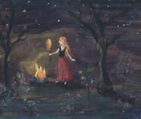Gypsy Fire - Acrylic On Wood Paintings - By Heidi Black, Impressionistic Painting Artist