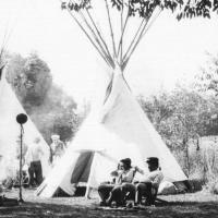 Traders Teepee - Bw Photography 35Mm Photography - By Heidi Black, Historical Portrayals Photography Artist