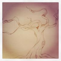 Tree Series No3 - Pencil Drawings - By Richie Anderson, Semi Abstract Drawing Artist