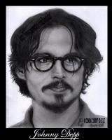 Johnny Depp Pencil Drawing - Pencil  Paper Drawings - By Debbie Engel, Realism Drawing Artist