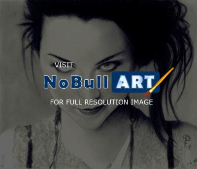 Pencil Drawings Of Famous Peop - Amy Lee Of Evanescence Pencil Drawing - Pencil  Paper