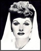 Lucille Ball Pencil Drawing - Pencil  Paper Drawings - By Debbie Engel, Realism Drawing Artist