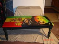 Bob Marley Coffee Table - Add New Artwork Medium Paintings - By Greg Bucher, Portraitsrealistic Painting Artist