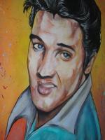 Elvis - Acrylic Paintings - By Greg Bucher, Portraitsrealistic Painting Artist