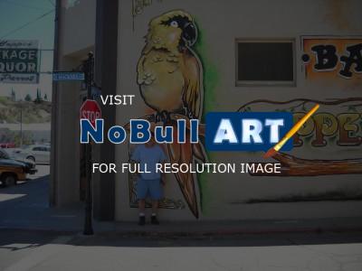 Mural - Copper Parrot Mural - Acrylic